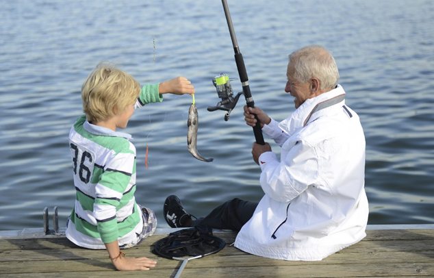 Horgászat az unokámmal
